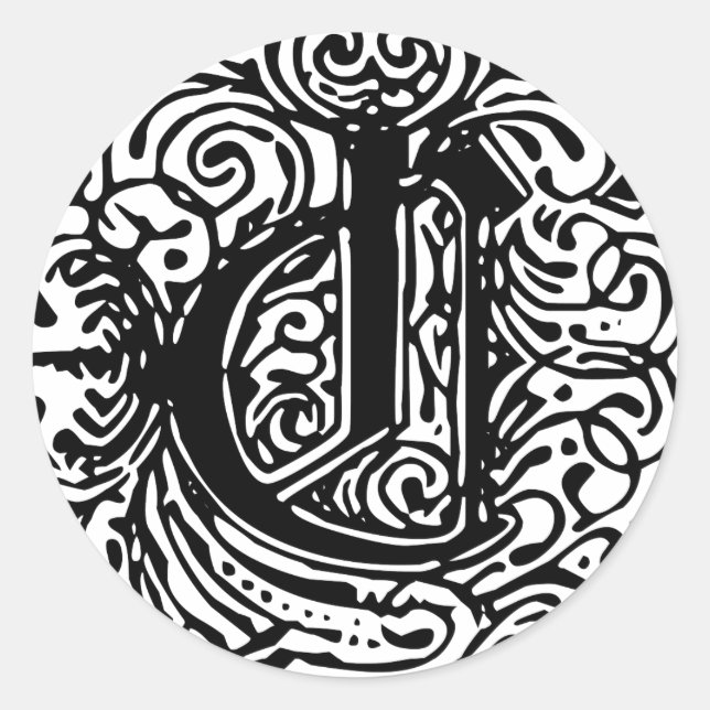 Monarchia "C" Classic Round Sticker (Front)