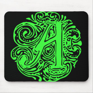 Monarchia Green "A" Mouse Mat