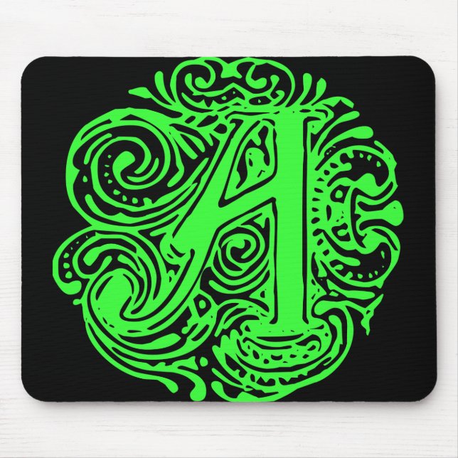 Monarchia Green  "A" Mouse Mat (Front)