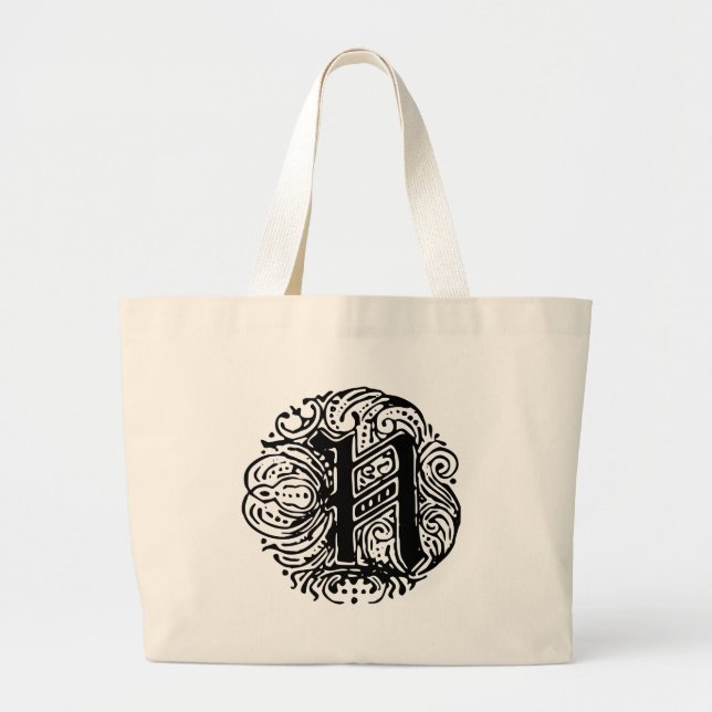 Monarchia "N" Large Tote Bag (Front)