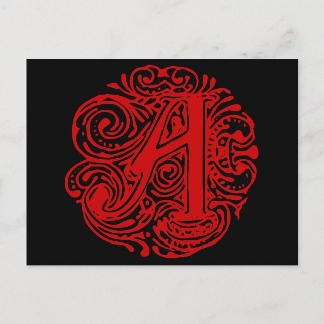 Monarchia Red "A" Postcard (Front)