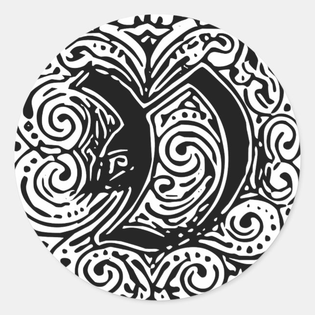 Monarchia "V" Classic Round Sticker (Front)