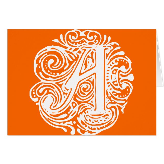 Monarchia White Letter "A" (Front Horizontal)