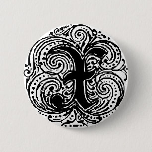 Monarchia "X" 6 Cm Round Badge