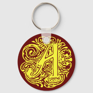 Monarchia Yellow "A" Key Ring