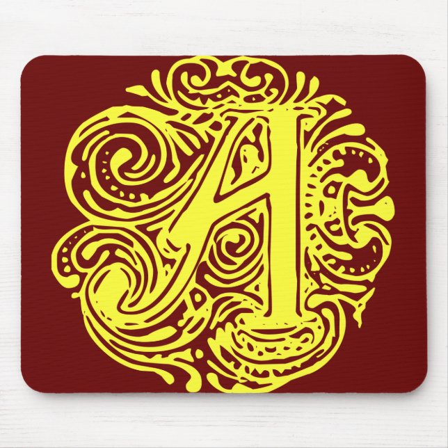 Monarchia Yellow "A" Mouse Mat (Front)