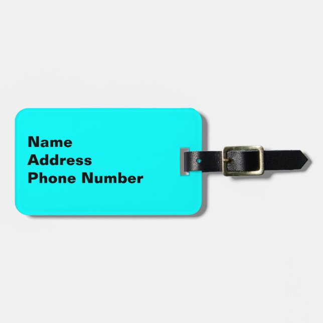 Monarchia "Z" Luggage Tag (Front Horizontal)