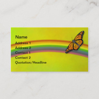 Monarchs & Rainbows Customisable Business Cards