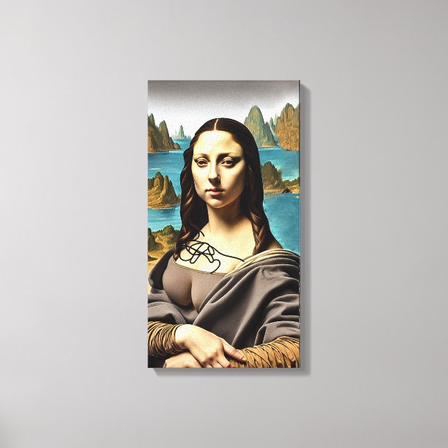 Mona's Sister- Wrapped Canvas Art Print (Front)