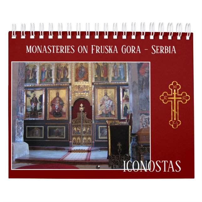 monasteries on Fruska Gora iconostas serbia Calendar (Cover)