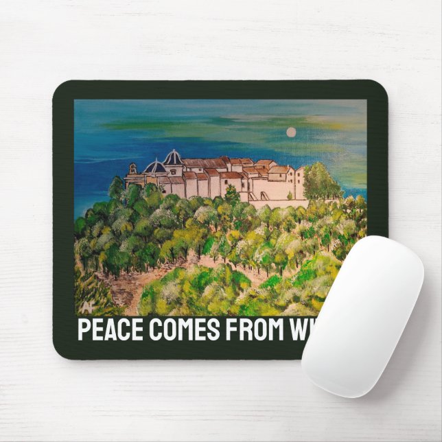 Monasterio de San Miguel Painting by Alfred Fox Mouse Mat (With Mouse)
