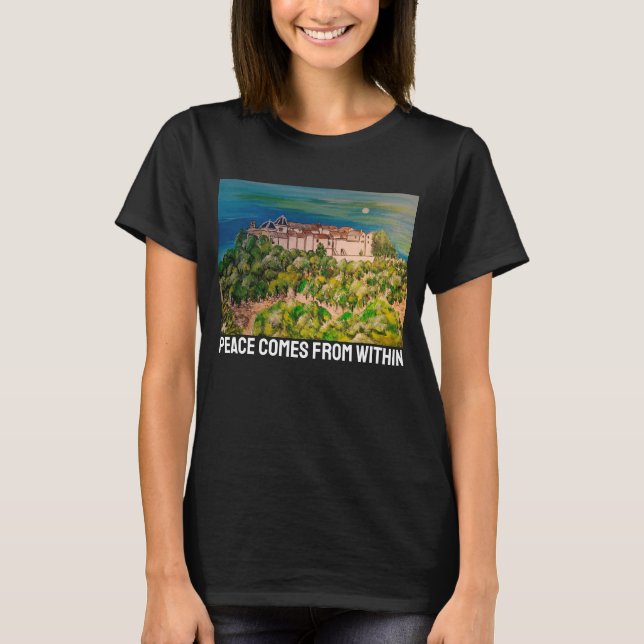 Monasterio de San Miguel Painting by Alfred Fox T-Shirt (Front)