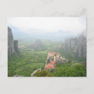 Monastery at Meteora, Greece Postcard