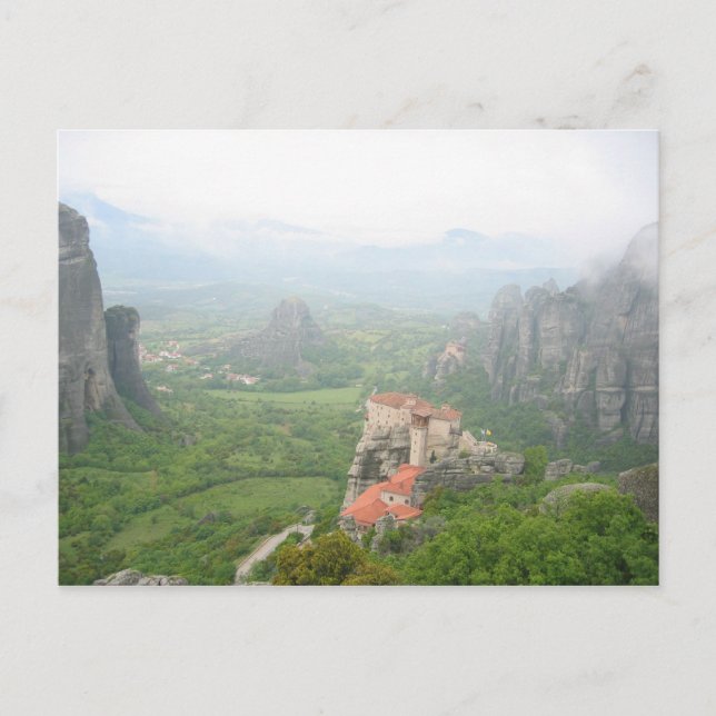 Monastery at Meteora, Greece Postcard (Front)