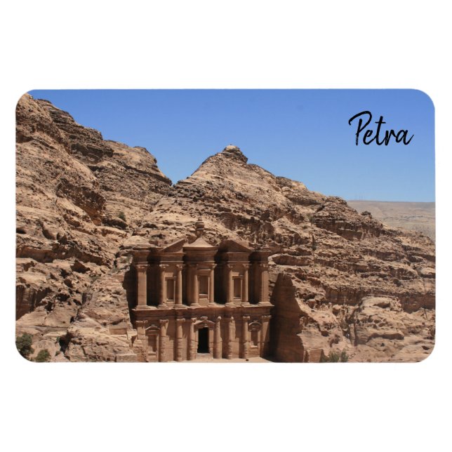monastery petra jordan magnet (Horizontal)