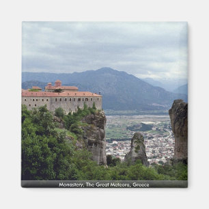 Monastery, The Great Meteora, Greece Magnet