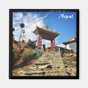 Monastery, village in Karikola - Nepal Magnet