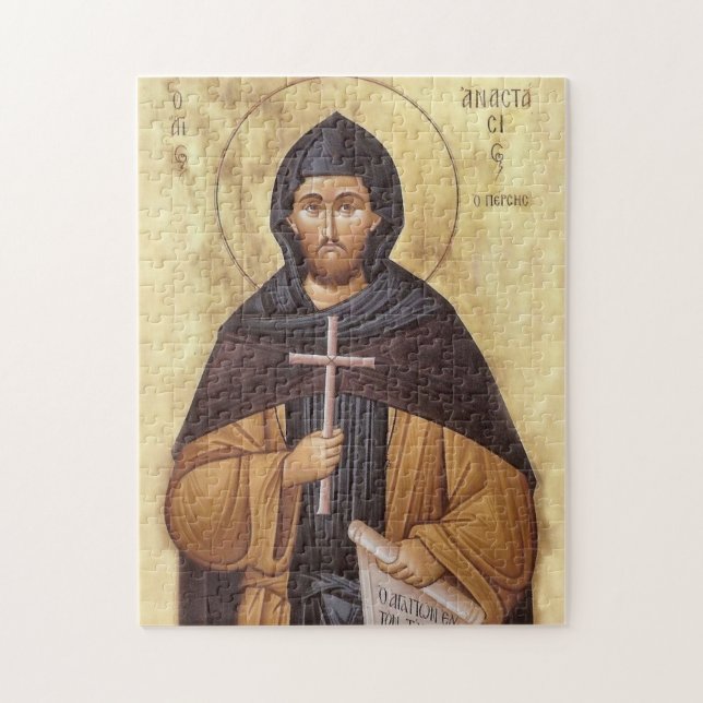 Monastic Martyr Anastasius the Persian Icon Jigsaw Puzzle (Vertical)