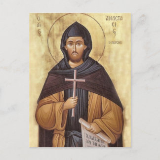 Monastic Martyr Anastasius the Persian Icon Postcard