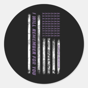 Monat I End Purple Bow Elephant 2  Classic Round Sticker