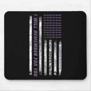 Monat I End Purple Bow Elephant 2 Mouse Mat