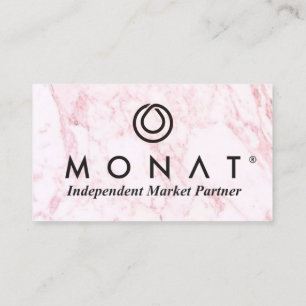 MONAT Pink Marble Business Card