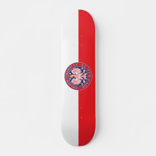 Monaville Texas Polish American Eagle Skateboard