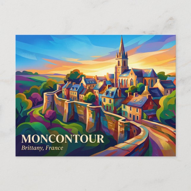 Moncontour France Postcard (Front)