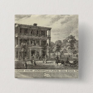 Moncrief House, Jacksonville 15 Cm Square Badge