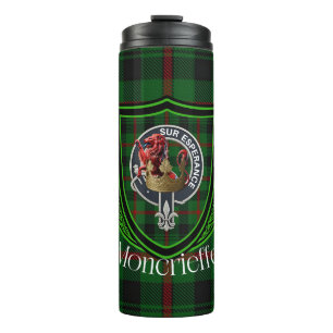 Moncrieffe Scottish Clan Tartan & Crest Thermal Tumbler