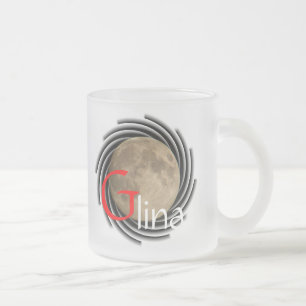 Mond, Lune, Luna, Glina, Moon Tasse Frosted Glass Coffee Mug