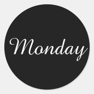 Monday Amazone Black Sticker by Janz