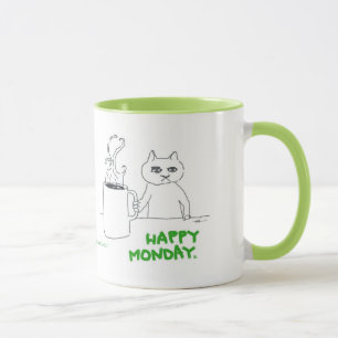 Monday Cat Comic Mug
