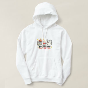 Monday Detected - Funny Cute Tired Character Alarm Hoodie