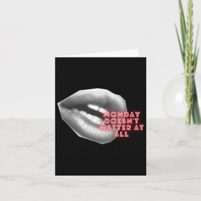 Monday Doesn't At All ~ Kylie Minogue Fan ~ Tensio Card (Front)