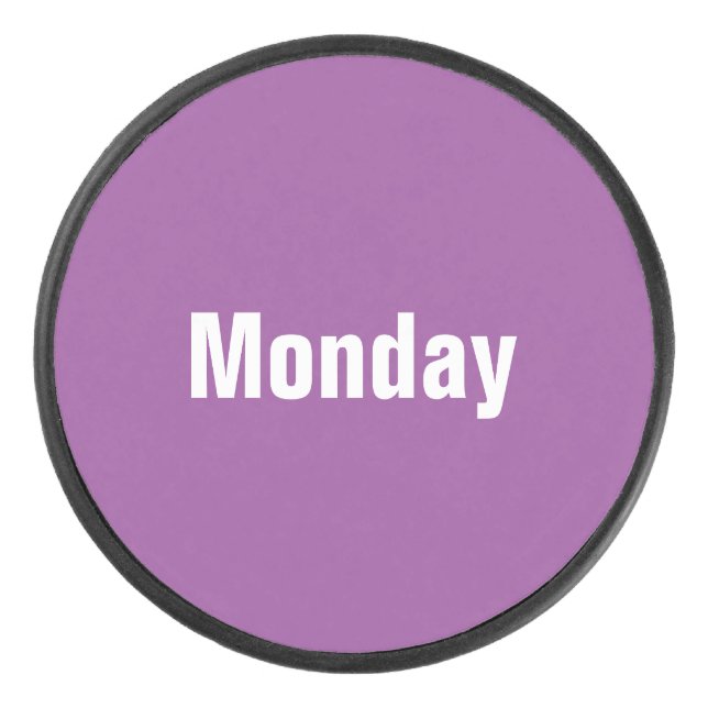 Monday Hockey Puck (Front)