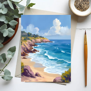 Monday in Malibu   Beach Cliffs CA Travel  Postcard
