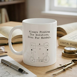 Monday Math Solutions   Problem Solver Spirit Coffee Mug