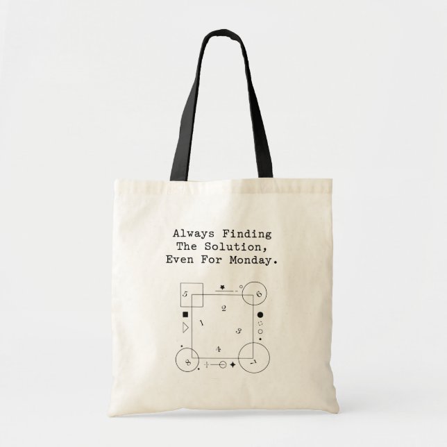 Monday Math Solutions | Problem Solver Spirit Tote Bag (Front)