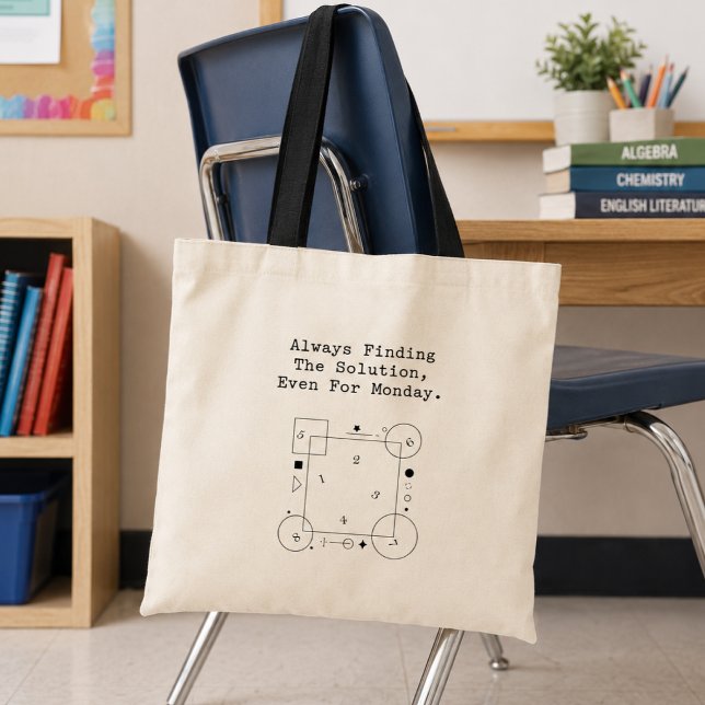 Monday Math Solutions | Problem Solver Spirit Tote Bag (Creator Uploaded)