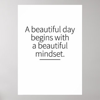 Monday Mindset Motivation Inspirational Art Credit Poster