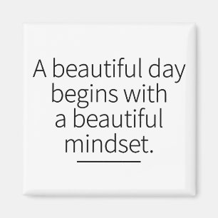 Monday Mindset Motivation Inspirational Art Magnet
