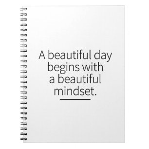 Monday Mindset Motivation Inspirational Art Notebook