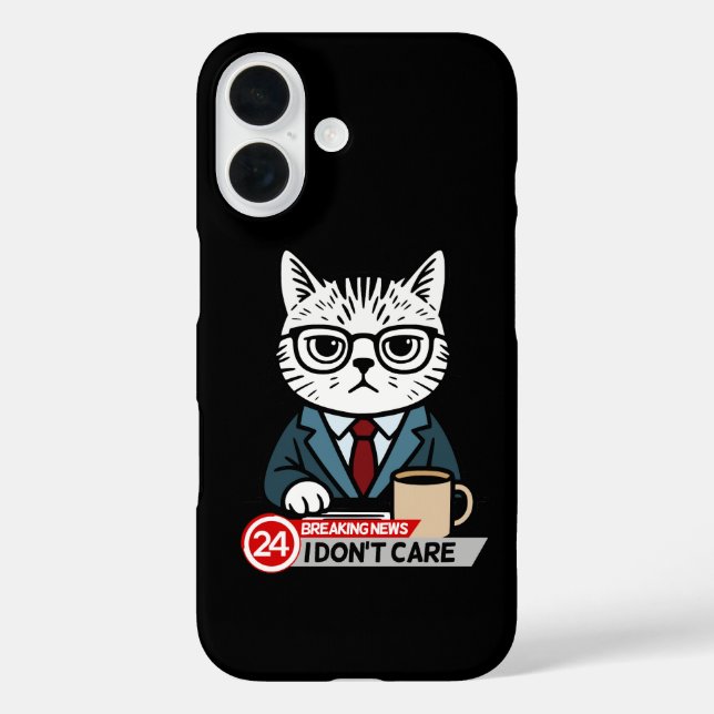Monday Mood Funny Cat Meme Case-Mate iPhone Case (Back)