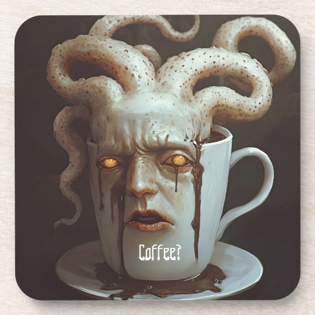 Monday morning blues caffeine level warning 1 coaster (Front)
