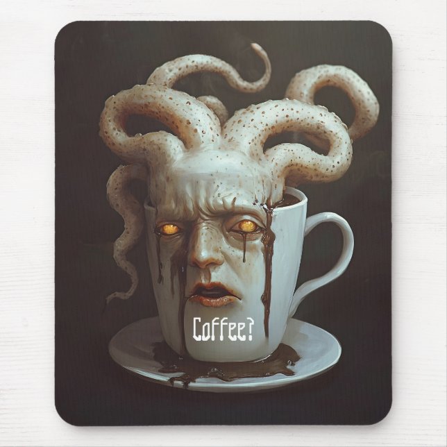 Monday morning blues caffeine level warning 1 mouse mat (Front)