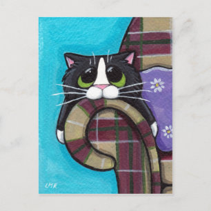 Monday Morning Blues - Cat Postcard