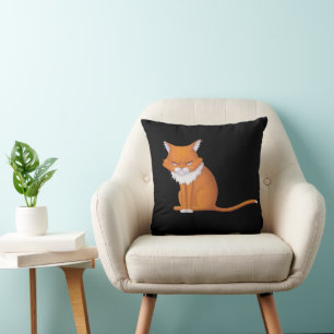 Monday Morning Cat Face Cushion