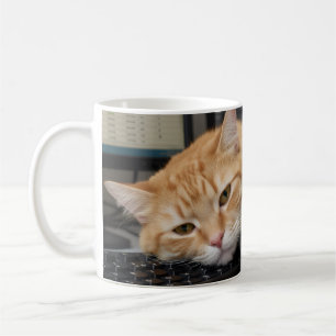 Monday Motivation Mug, Office Fun Cats Coffee Mug