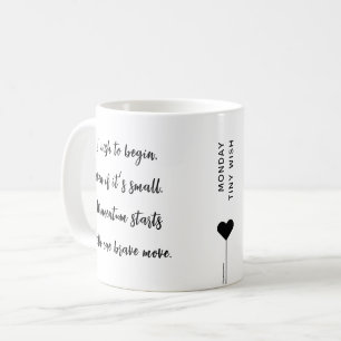 Monday Motivation Script Affirmation Quote Coffee Mug